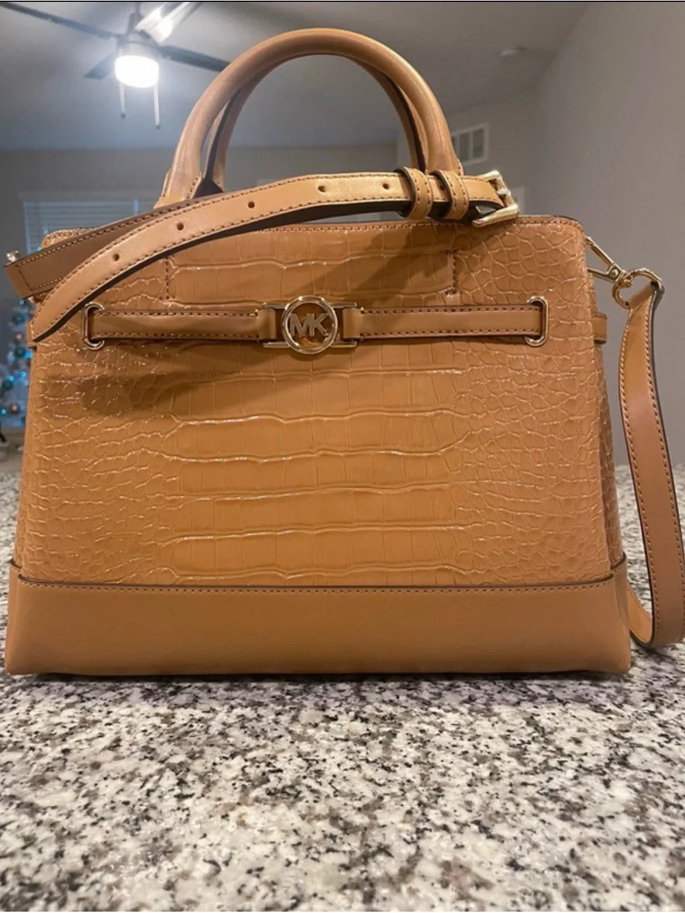 Michael Kors Croc-Embossed Handbag